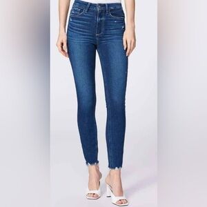 Paige Margo Ankle Jeans with Torn Hem 26
